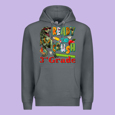 Ready To Crush Third Grade Premium Hoodie Designed By Texasbilliewilder