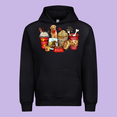 Urban Hoodie golden retriever coffee cups