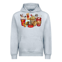 Heather Grey golden retriever coffee cups Urban Hoodie - Zillion Design Studio