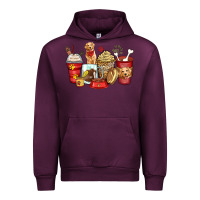 Mauve Wine golden retriever coffee cups Urban Hoodie - Zillion Design Studio