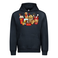 Navy golden retriever coffee cups Urban Hoodie - Zillion Design Studio
