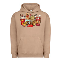 Pigment Burro golden retriever coffee cups Urban Hoodie - Zillion Design Studio