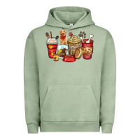 Pigment Oil Green golden retriever coffee cups Urban Hoodie - Zillion Design Studio