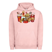Pigment Salmon golden retriever coffee cups Urban Hoodie - Zillion Design Studio