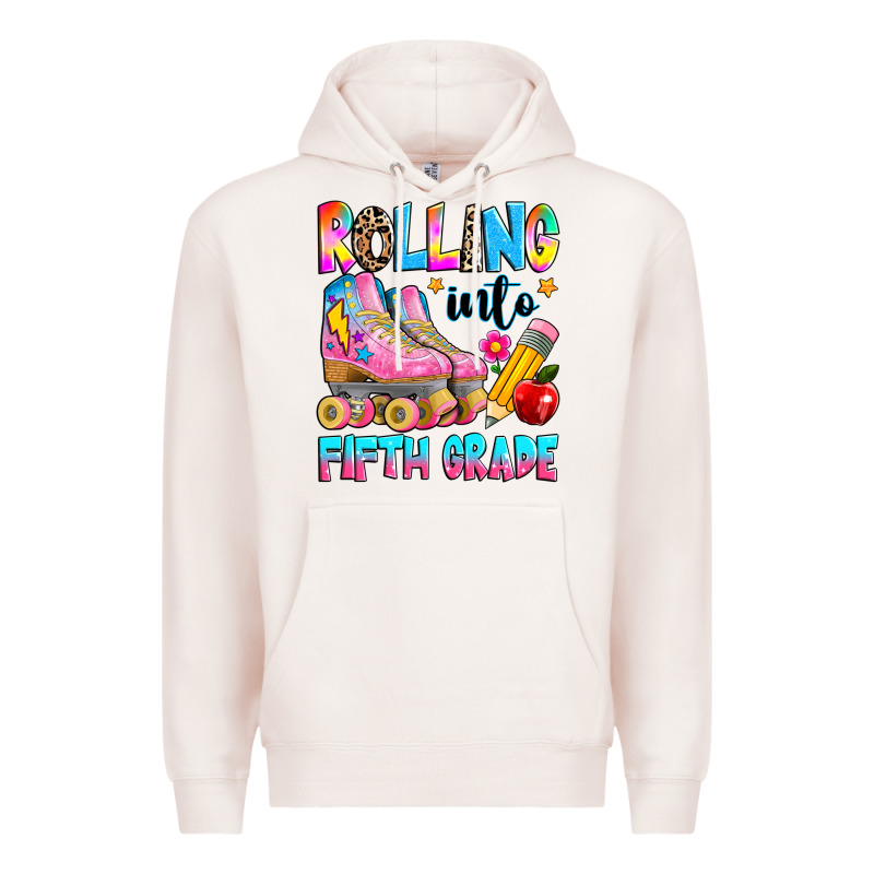 Rolling Into Fifth Grade Premium Hoodie by texasbilliewilder | Teevron