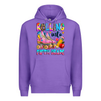 Purple rolling into fifth grade Premium Hoodie - texasbilliewilder