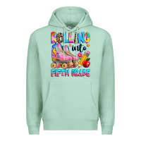 Seafoam rolling into fifth grade Premium Hoodie - texasbilliewilder