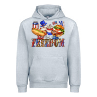 Heather Grey tastes like freedom with leopard Urban Hoodie - texasbilliewilder