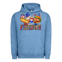 Pigment Pebble Blue tastes like freedom with leopard Urban Hoodie - texasbilliewilder