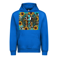 Cobalt western hope sunflower's Urban Hoodie - RanaPortraitStore