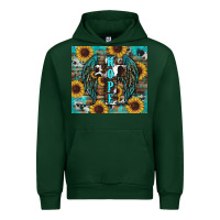 Forest Green western hope sunflower's Urban Hoodie - RanaPortraitStore