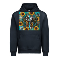 Navy western hope sunflower's Urban Hoodie - RanaPortraitStore