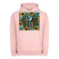 Pigment Salmon western hope sunflower's Urban Hoodie - RanaPortraitStore