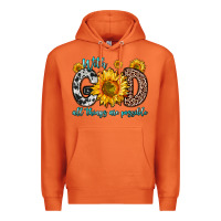 Carrot with god all things are possible sunflower Premium Hoodie - Zillion Design Studio