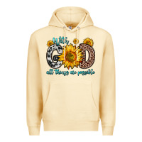 Pina Colada with god all things are possible sunflower Premium Hoodie - Zillion Design Studio
