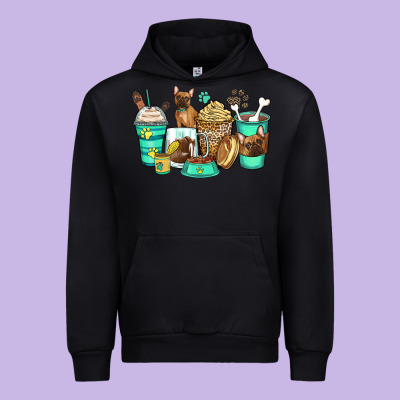 Urban Hoodie french bulldog coffee cups
