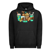 Pigment Black french bulldog coffee cups Urban Hoodie - Zillion Design Studio