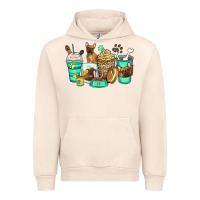 Sandshell french bulldog coffee cups Urban Hoodie - Zillion Design Studio
