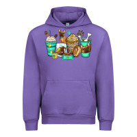 Tulip french bulldog coffee cups Urban Hoodie - Zillion Design Studio