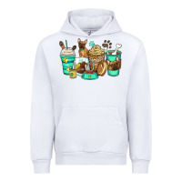 White french bulldog coffee cups Urban Hoodie - Zillion Design Studio