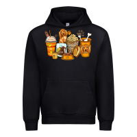 Black cocker spaniel coffee cups Urban Hoodie - Zillion Design Studio