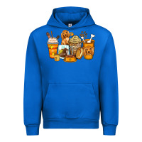 Cobalt cocker spaniel coffee cups Urban Hoodie - Zillion Design Studio