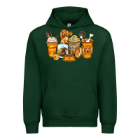 Forest Green cocker spaniel coffee cups Urban Hoodie - Zillion Design Studio