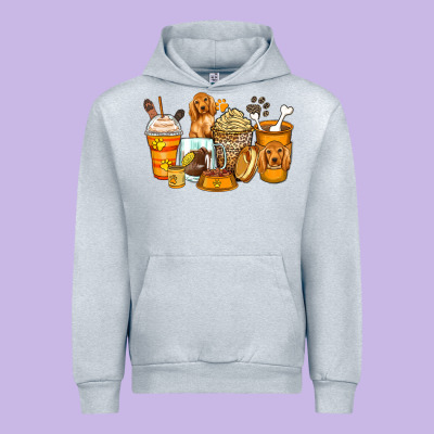 Urban Hoodie cocker spaniel coffee cups