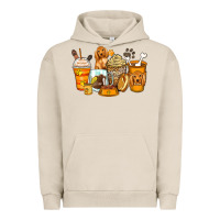 Pigment French Oak cocker spaniel coffee cups Urban Hoodie - Zillion Design Studio