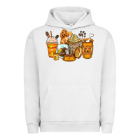 Pigment Lunar Rock cocker spaniel coffee cups Urban Hoodie - Zillion Design Studio