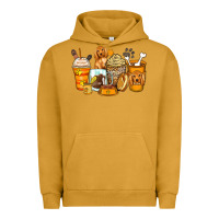 Pigment Peanut Butter cocker spaniel coffee cups Urban Hoodie - Zillion Design Studio