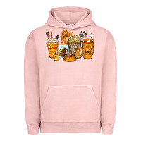 Pigment Salmon cocker spaniel coffee cups Urban Hoodie - Zillion Design Studio