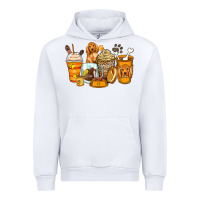 White cocker spaniel coffee cups Urban Hoodie - Zillion Design Studio