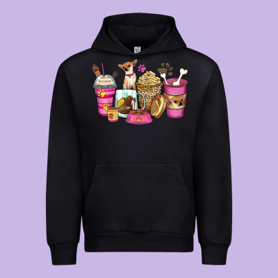 Urban Hoodie Chihuahua coffee cups