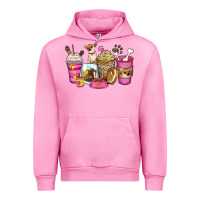 Fuchsia Pink Chihuahua coffee cups Urban Hoodie - Zillion Design Studio