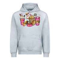 Heather Grey Chihuahua coffee cups Urban Hoodie - Zillion Design Studio