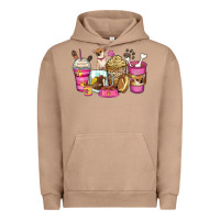 Pigment Burro Chihuahua coffee cups Urban Hoodie - Zillion Design Studio