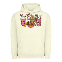Pigment Pistachio Chihuahua coffee cups Urban Hoodie - Zillion Design Studio