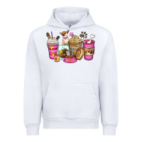 White Chihuahua coffee cups Urban Hoodie - Zillion Design Studio