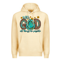 With God All Things Are Possible Gemstone Premium Hoodie | Teevron