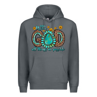 Rock with god all things are possible gemstone Premium Hoodie - Zillion Design Studio