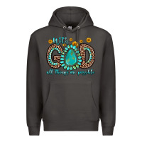Smoke with god all things are possible gemstone Premium Hoodie - Zillion Design Studio