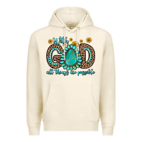 Tofu with god all things are possible gemstone Premium Hoodie - Zillion Design Studio