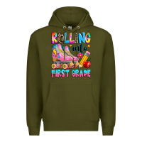 Army Green rolling into first grade Premium Hoodie - texasbilliewilder