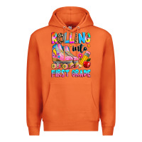 Carrot rolling into first grade Premium Hoodie - texasbilliewilder