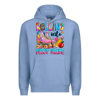 Colony Blue rolling into first grade Premium Hoodie - texasbilliewilder