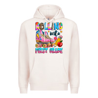Pale Pink rolling into first grade Premium Hoodie - texasbilliewilder