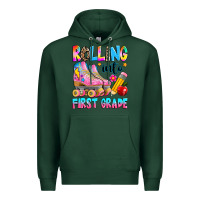 Sports Green rolling into first grade Premium Hoodie - texasbilliewilder