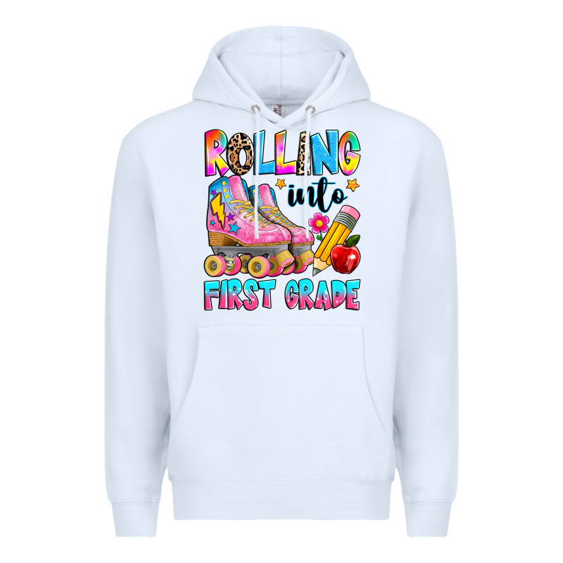 Rolling Into First Grade Premium Hoodie by texasbilliewilder | Teevron