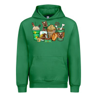 Emerald yorkshire terrier coffee cups Urban Hoodie - Zillion Design Studio